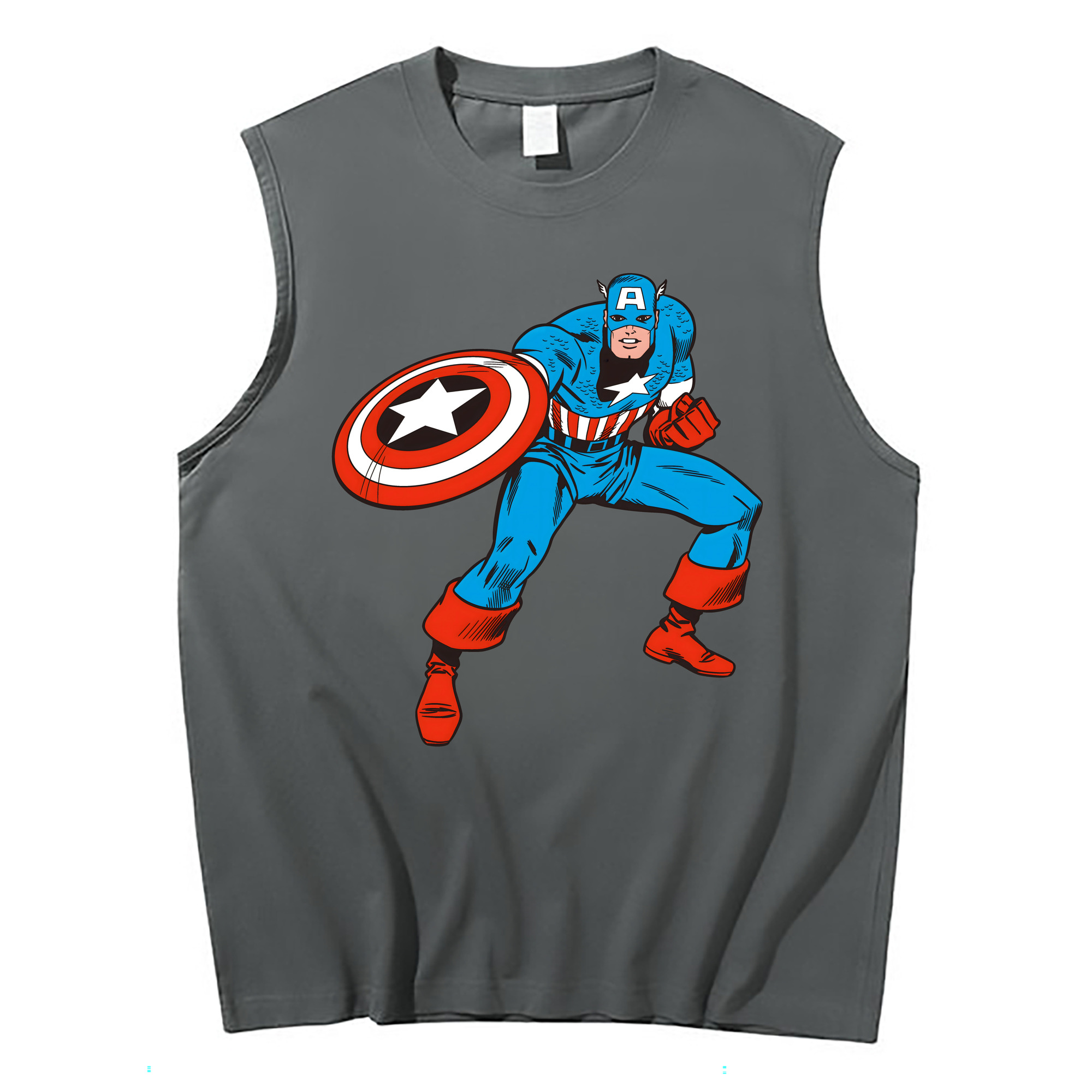 （画像用） アベンジャーズ The Avengers コットン100％タンクトップ（フロントプリント）